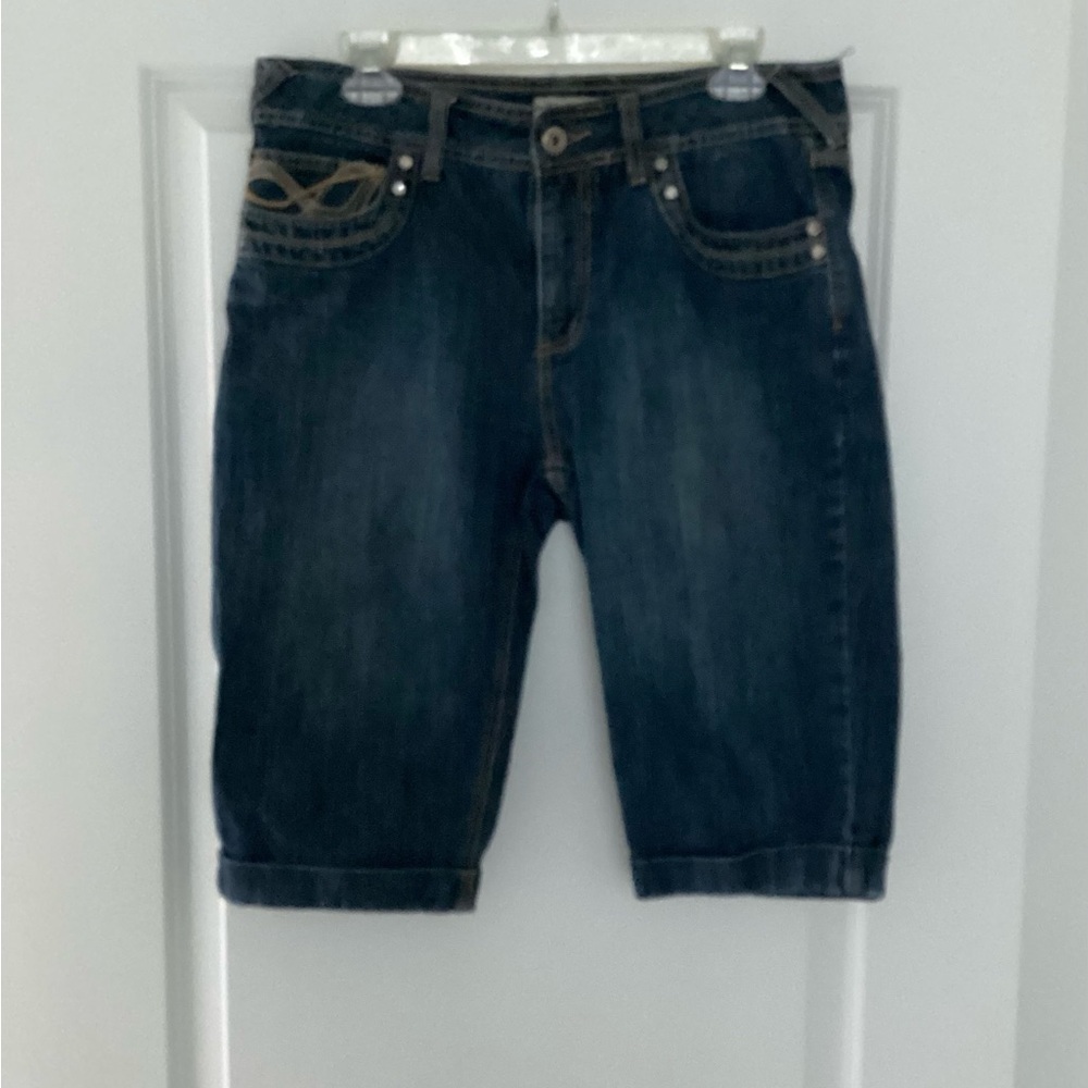 Urban Star Dark Blue Denim Shorts (Size 8)